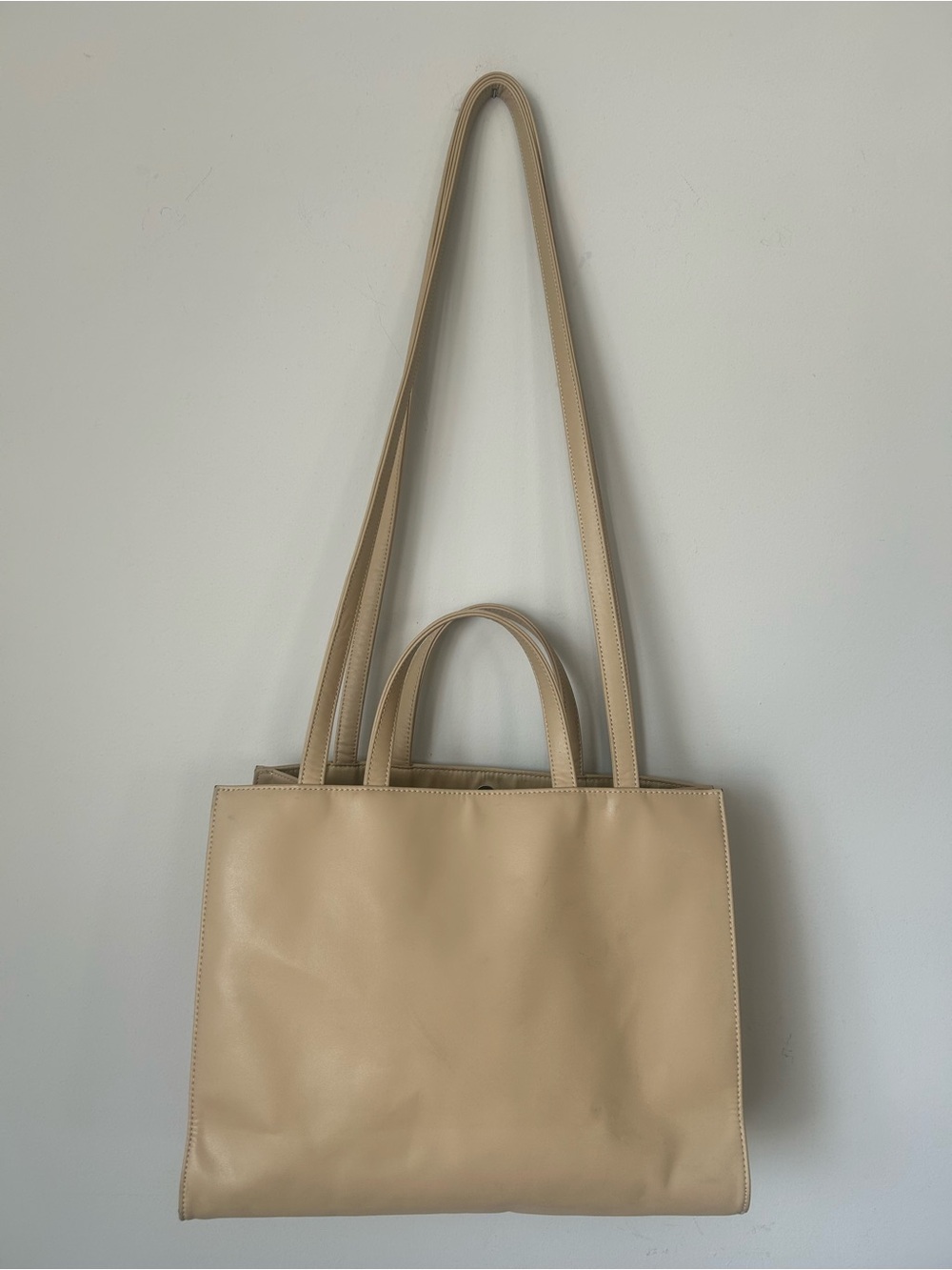 Telfar Medium Shopping Bag in Cream - Picture 4 of 10